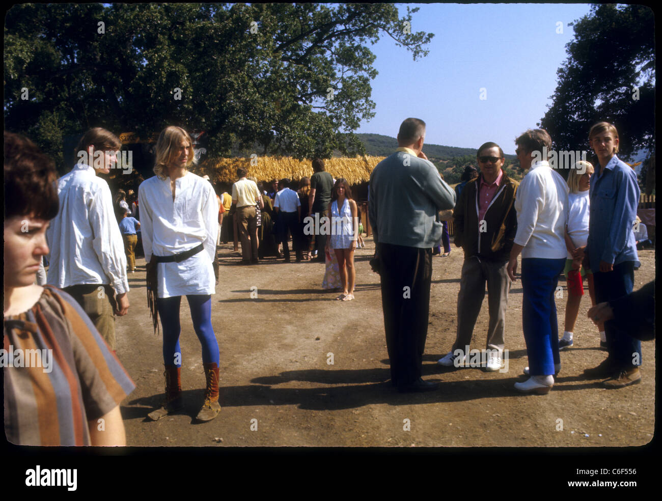 Plaisir de la renaissance Faire 1970 hippies de Californie du Sud Banque D'Images