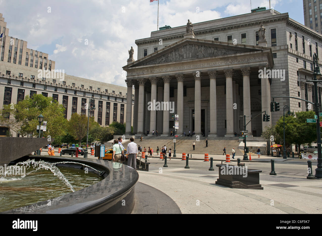 Cour suprême, comté de New York, Manhattan, USA. Banque D'Images