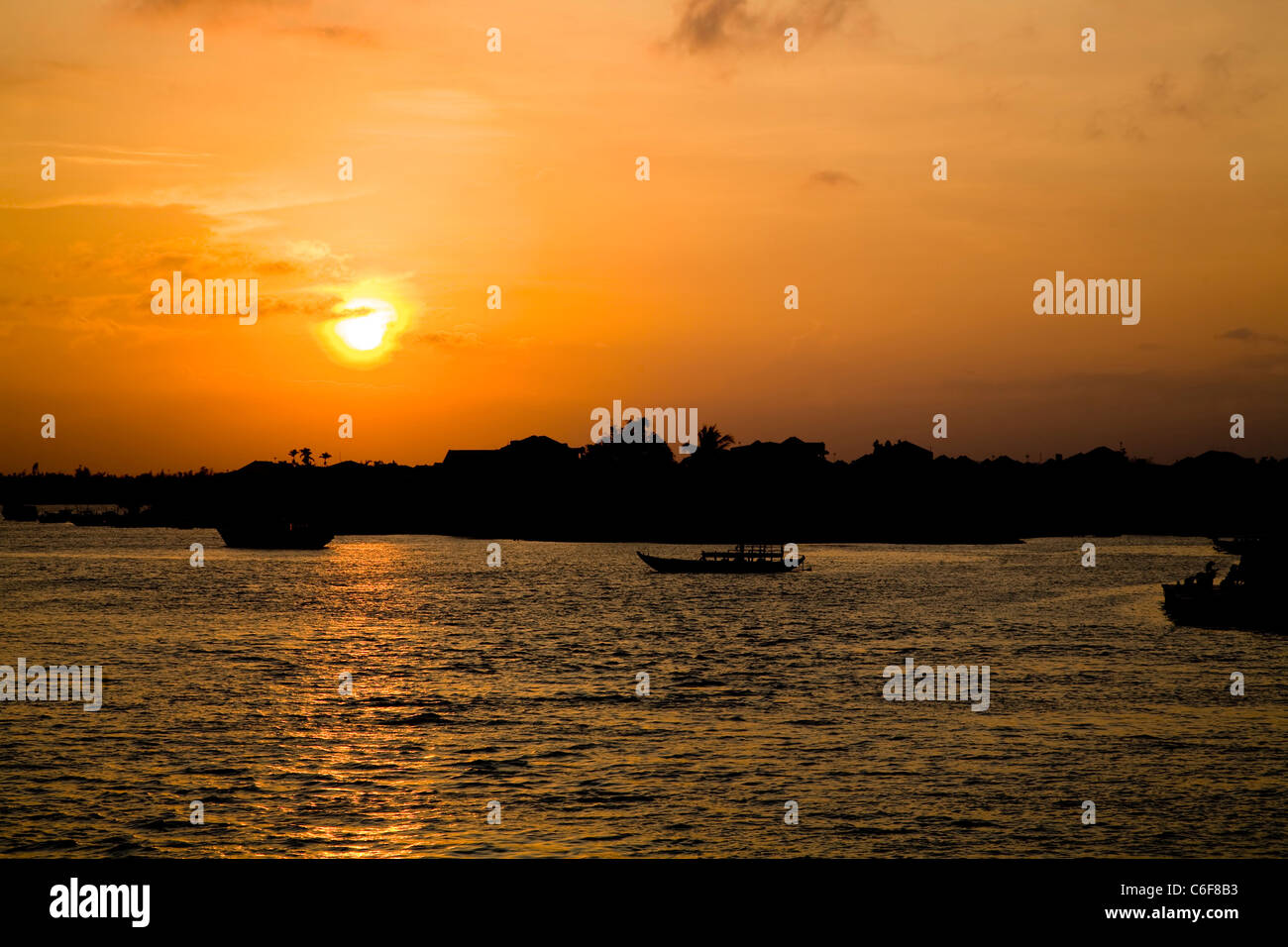 Coucher du soleil à Phu Quoc, Vietnam Banque D'Images