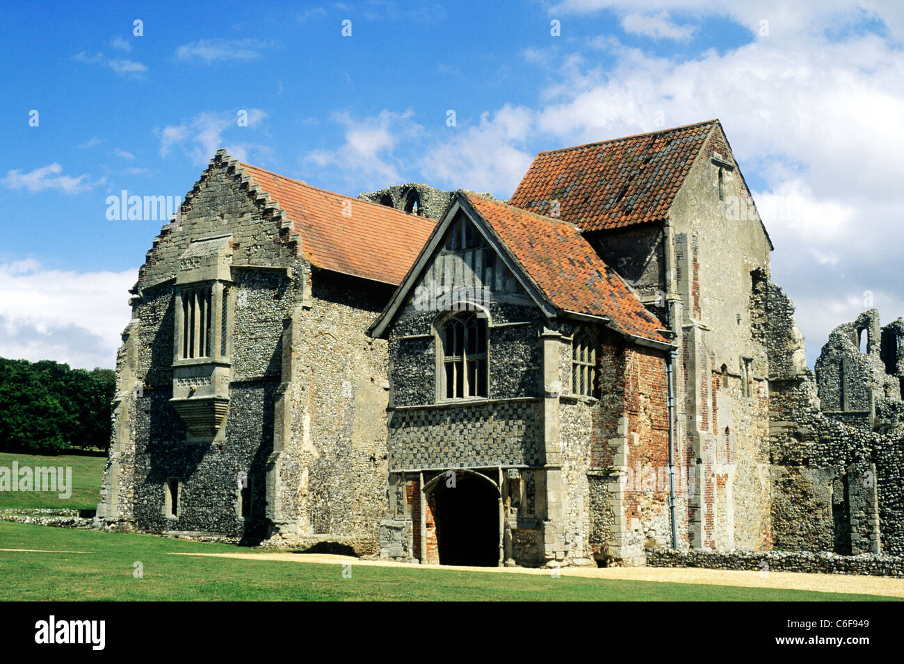 Castle Acre Prieuré, Norfolk. Les prieurs Logement English abbaye médiévale abbayes prieurés bulding monastique monastère bâtiments Banque D'Images