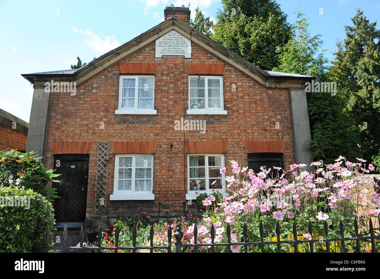 17e siècle l'Aumône maisons fondées par William Adams pour le bénéfice des deux hommes célibataires Newport Shropshire England Uk Banque D'Images