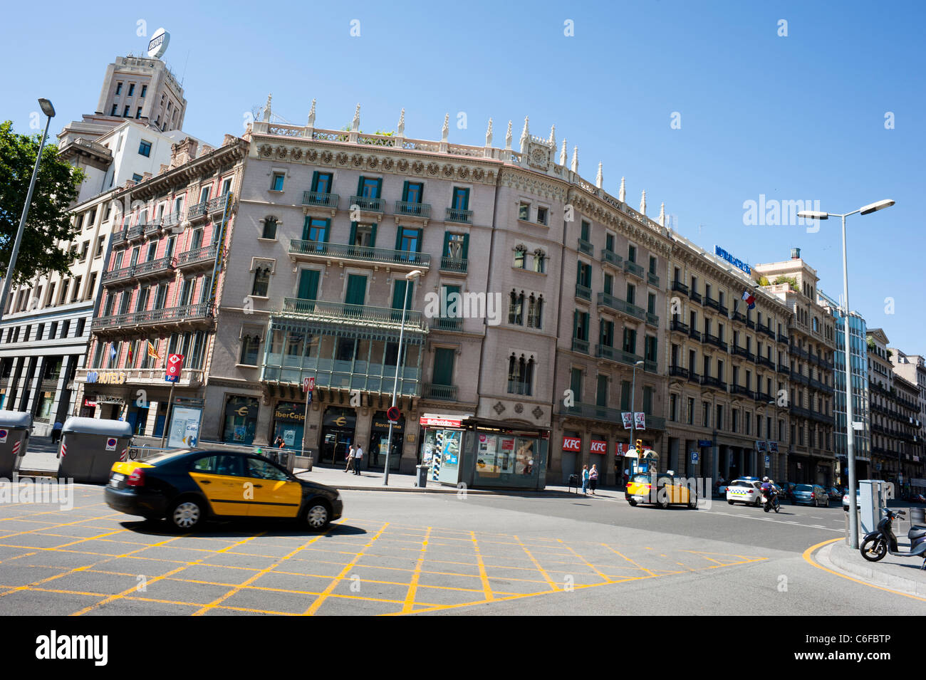 Mode de vie méditerranéens et européens à Barcelone Banque D'Images