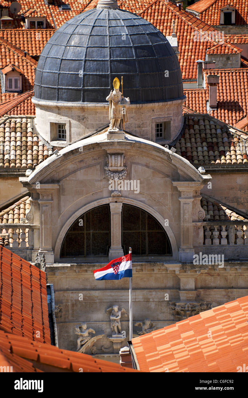 Église Saint-blaise,la vieille ville de Dubrovnik, Croatie. Banque D'Images