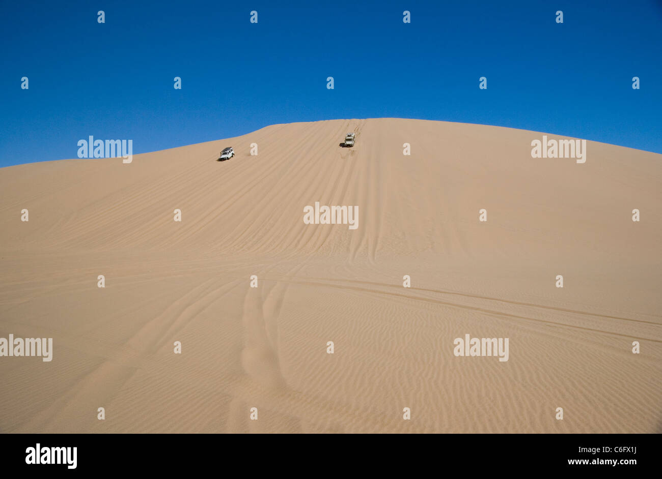Aventure 4x4 Dune Bashing sur les dunes du désert de Namib Banque D'Images