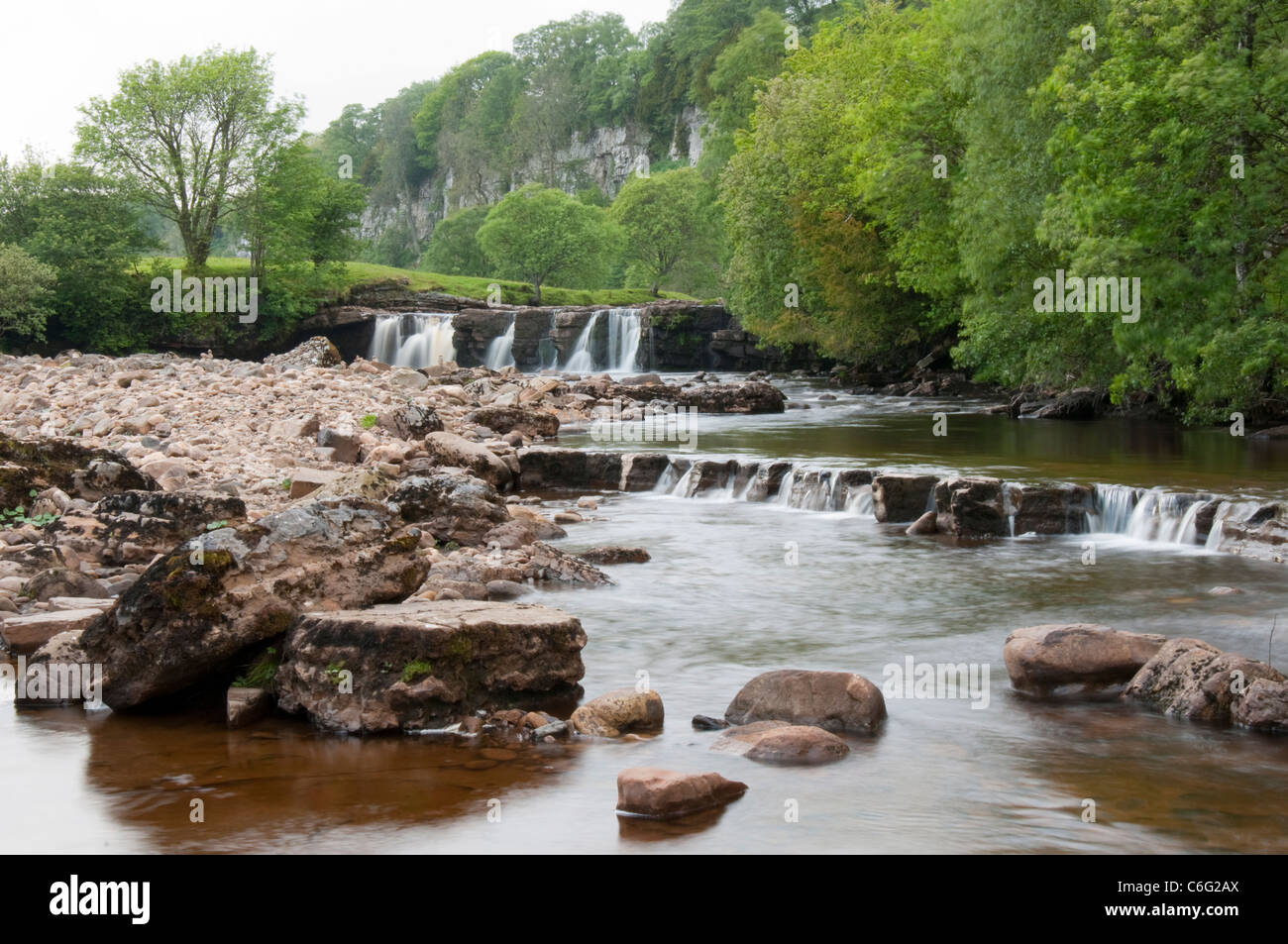 Le Wath Wain Falls de Keld, Swaledale North Yorkshire Angleterre UK Banque D'Images