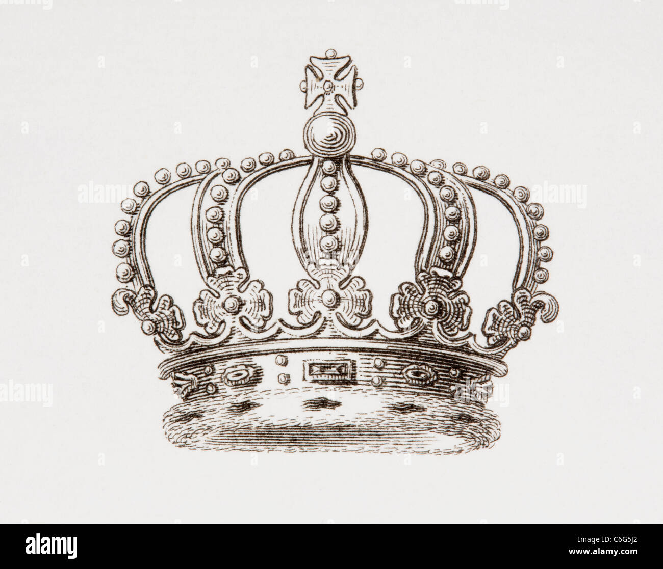 De la couronne du royaume de Suède. Banque D'Images