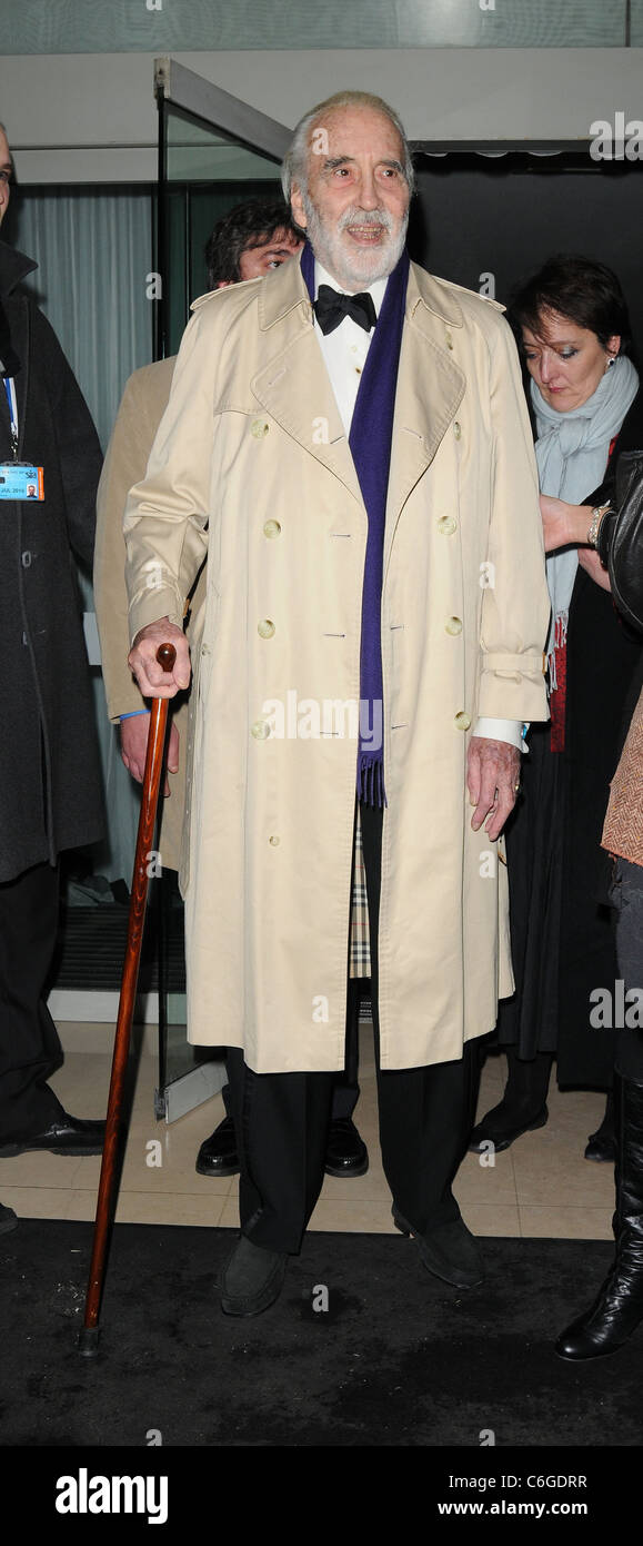 Sir Christopher Lee, 'Alice in Wonderland' world premiere After Party au  Sanderson Hotel London, England - 25.02.10 Photo Stock - Alamy