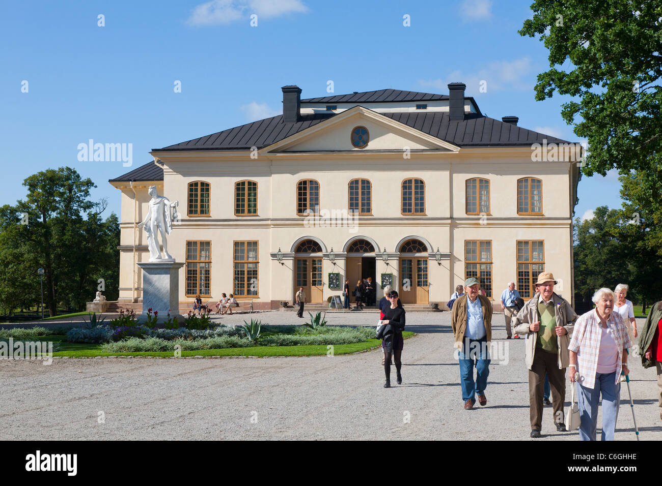 Le Théâtre de Drottningholm, en Suède Banque D'Images