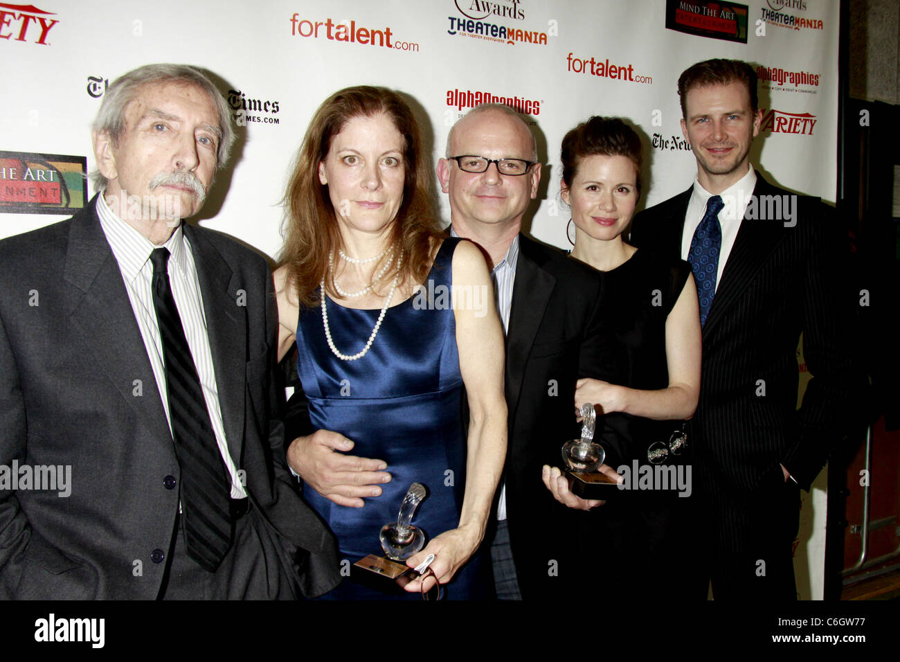 Edward Albee, Hallie Foote et de l'équipe : les orphelins Accueil 55e Cycle Drama Desk Awards tenue à LaGuardia Concert Hall au Lincoln Banque D'Images