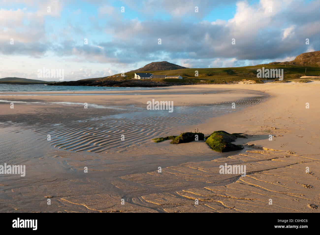 La Barra Beach Hotel sur Bàgh Halaman sur l'île de Barra dans les Hébrides extérieures. Banque D'Images