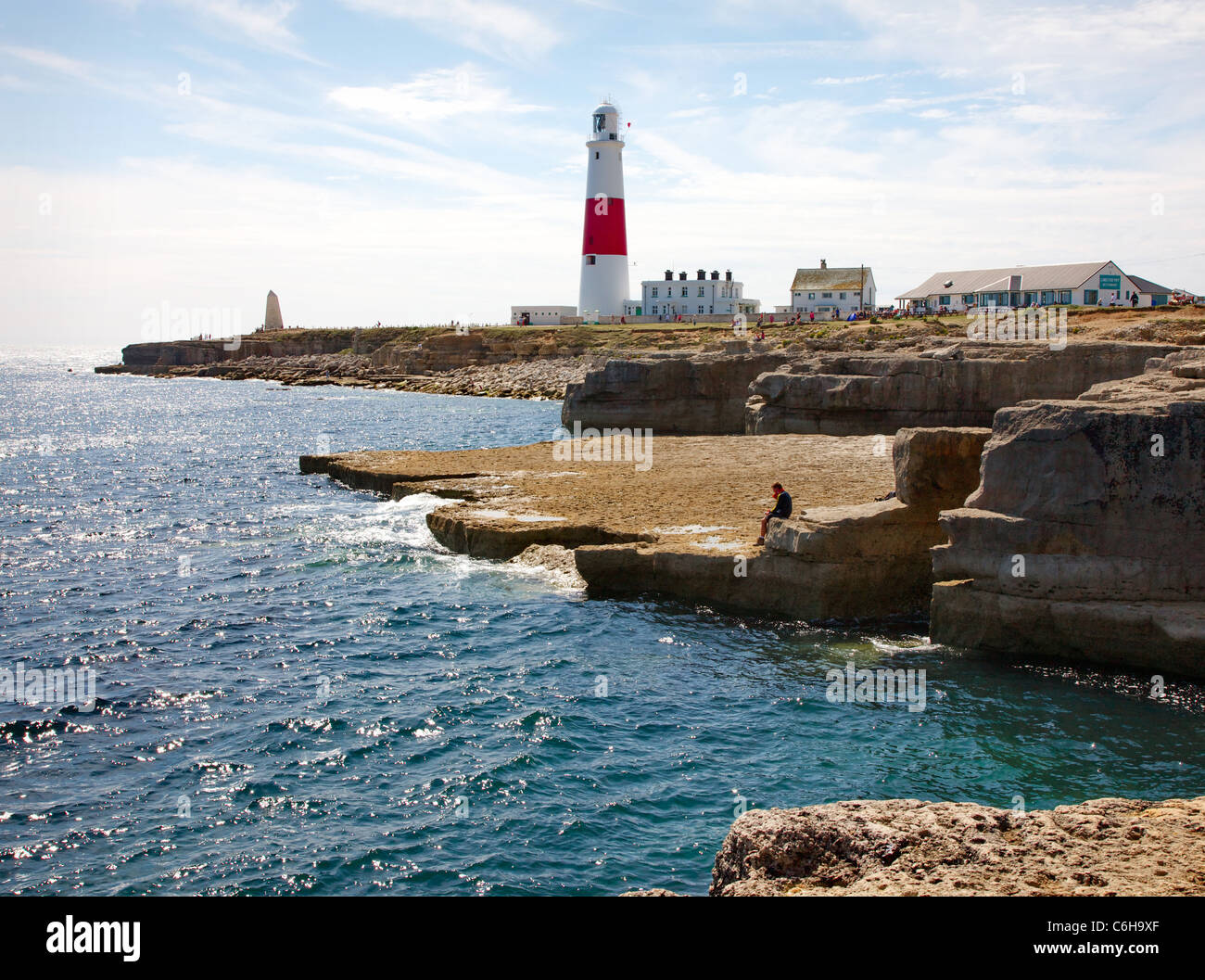 Portland Bill lighthouse près de Weymouth, dans le Dorset UK Banque D'Images