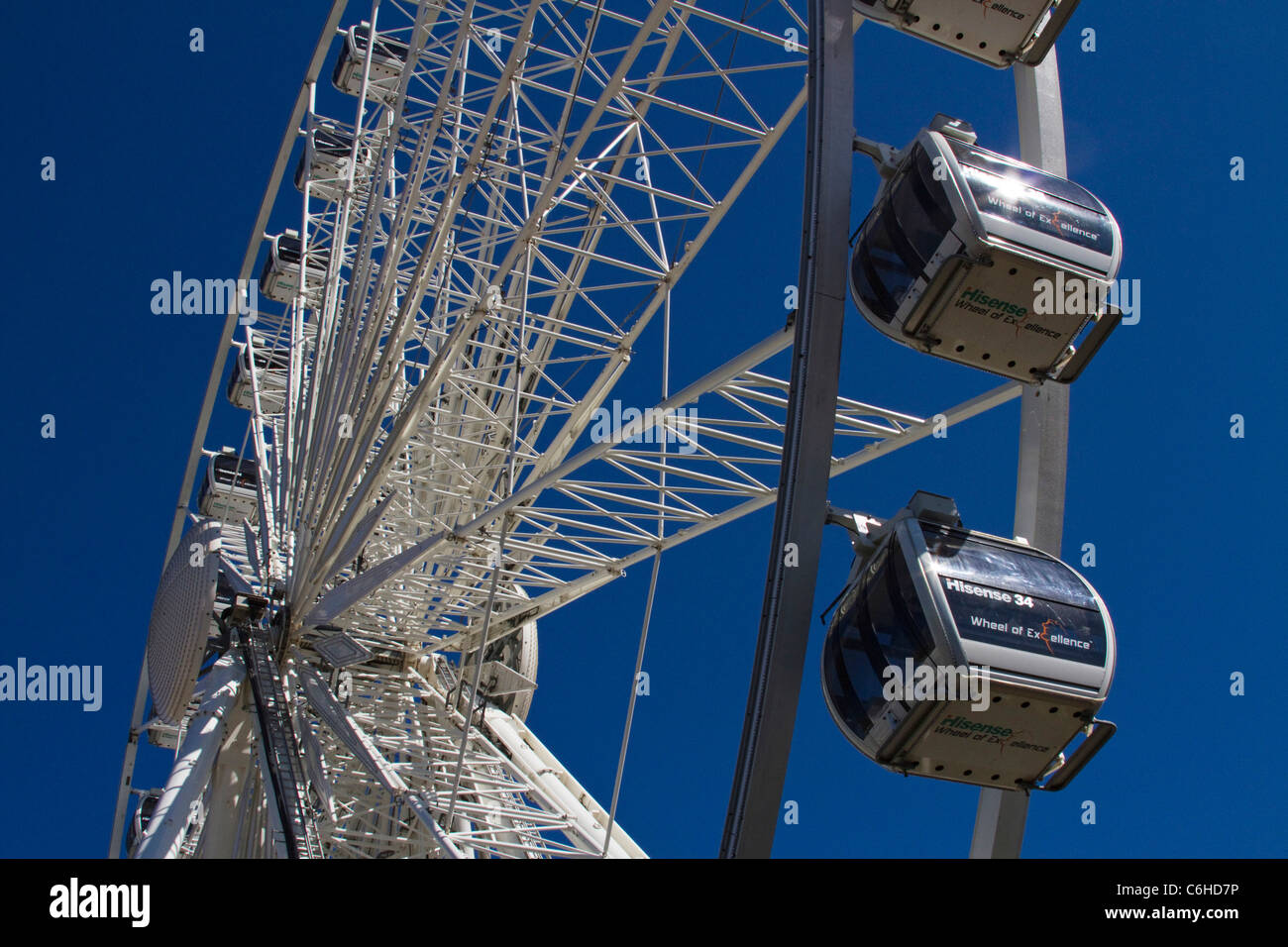 La grande roue dans le V&A waterfront, Cape Town Banque D'Images