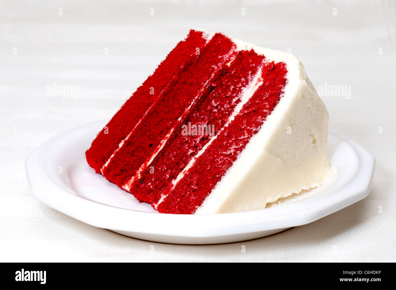 Gâteau de velours rouge Banque D'Images