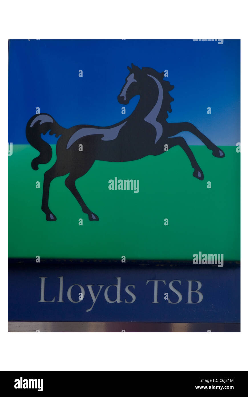 Grandes banques Lloyds TSB Bank signe signes UK Banque D'Images