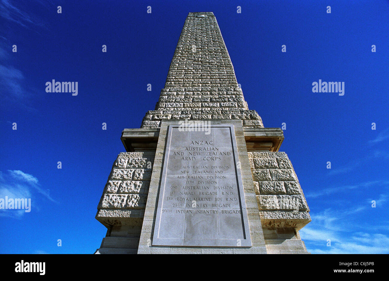 Helles Memorial, de bataille de Gallipoli en Turquie de 1915 campagne. Maintenu par le Commonwealth War Graves Commission. Banque D'Images