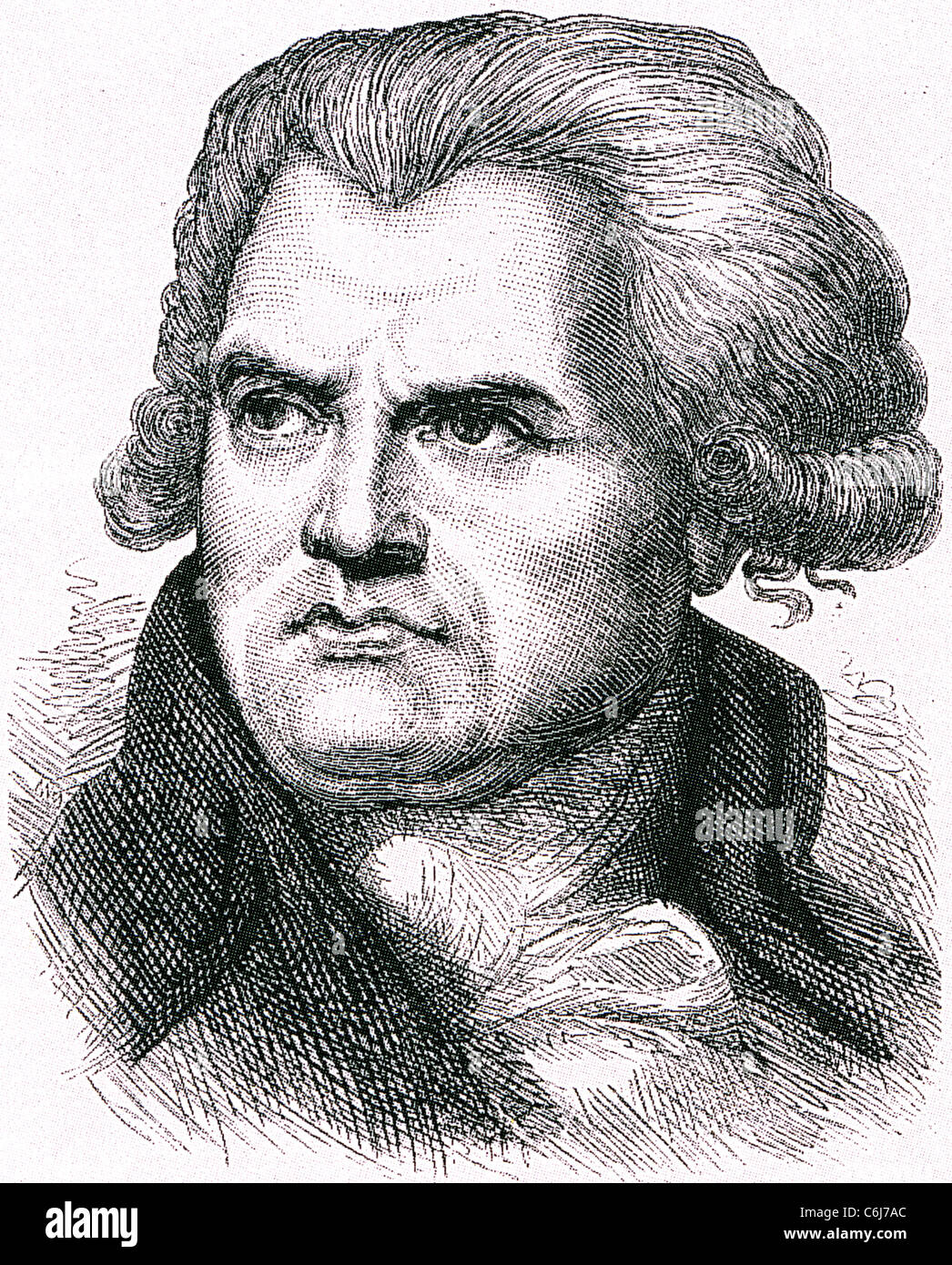 GEORGES DANTON (1759-1794) figure de proue de la Révolution française 1789 Banque D'Images