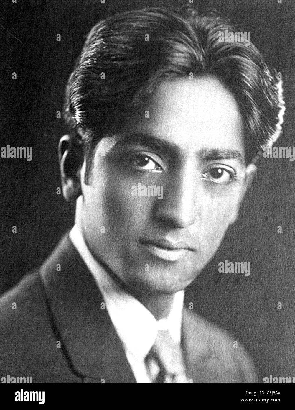 JIDDU Krishnamurti (1895-1986) philosophe religieux indiens vers 1925 Banque D'Images