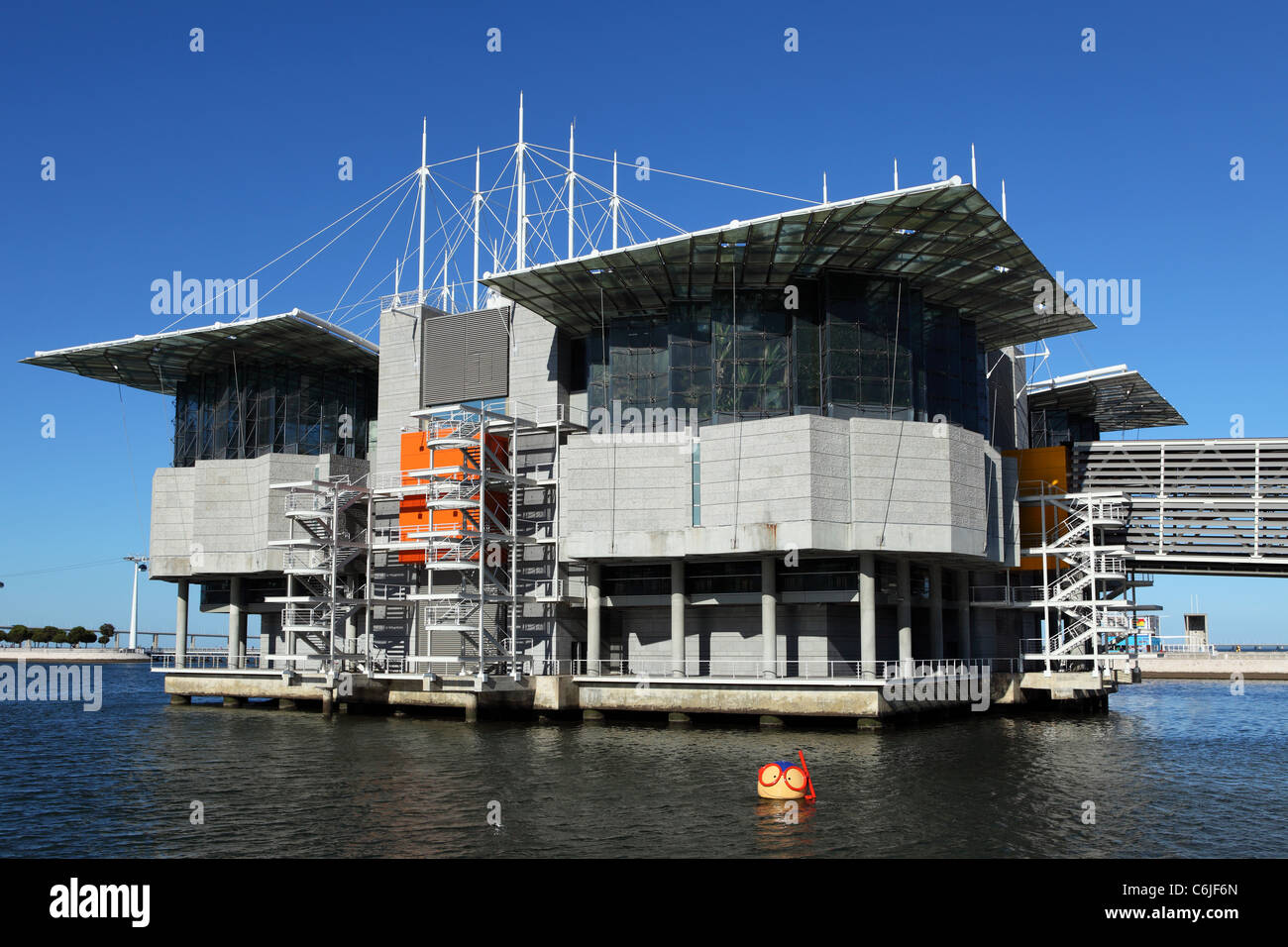 L'Oceanario de Lisboa (Océanarium de Lisbonne) dans le Parque das Nações (Parc des Nations) à Lisbonne, Portugal. Banque D'Images
