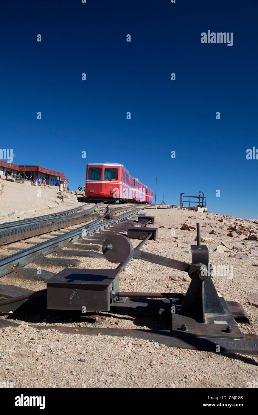 Pikes Peak Cog Railway Banque D'Images