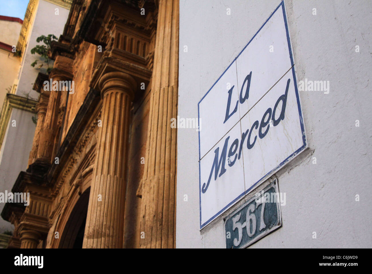 L'église de La Merced à San Felipe, Vieille Ville, la ville de Panama, la plus ancienne église de la ville de Panama, à partir de 1673. Banque D'Images