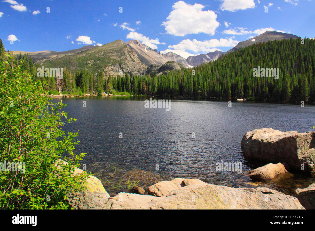Lac de l'ours, Rocky Mountain National Park, Estes Park, Colorado, USA Banque D'Images