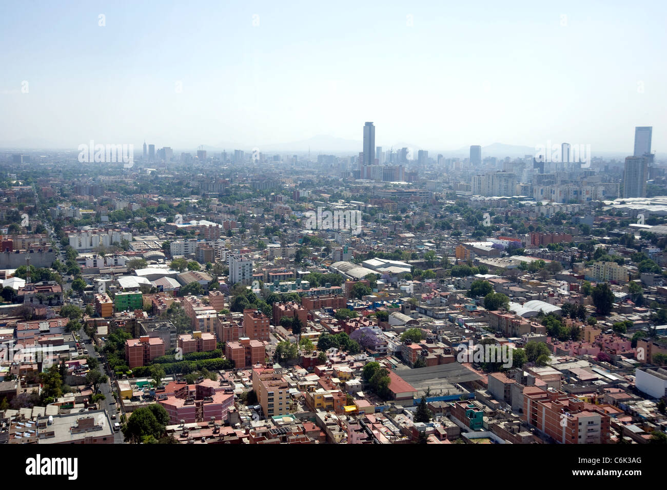 Vue aérienne de la ville de Mexico Banque D'Images