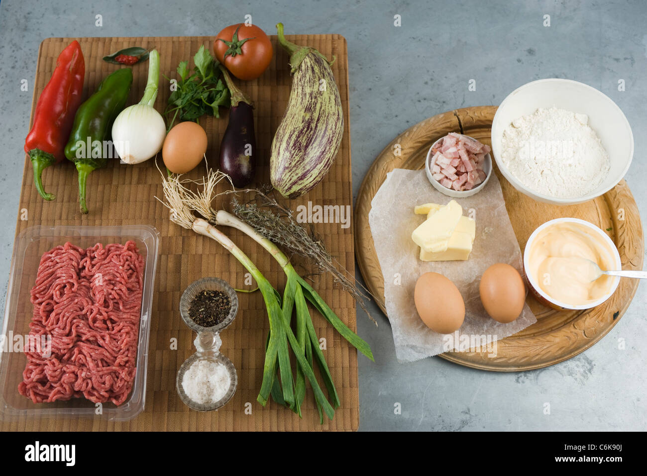 En pâtisserie pain de viande Banque D'Images