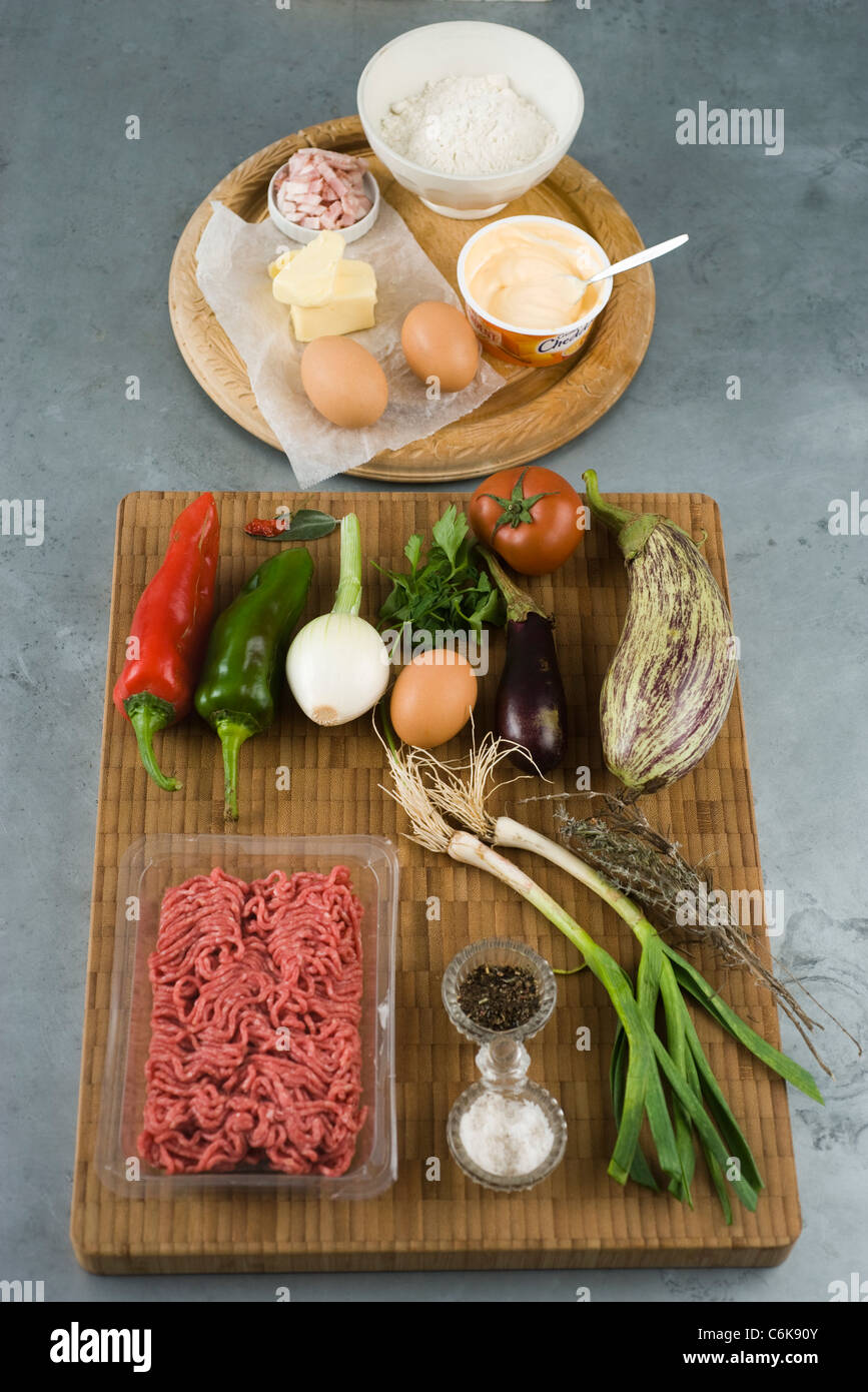 En pâtisserie pain de viande Banque D'Images