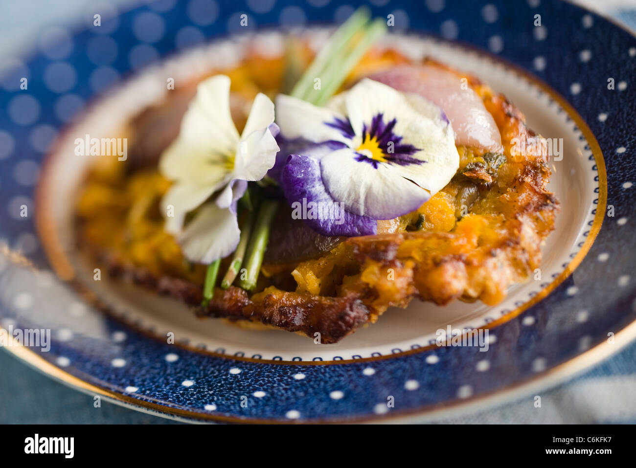 Tartelette de courge musquée Banque D'Images