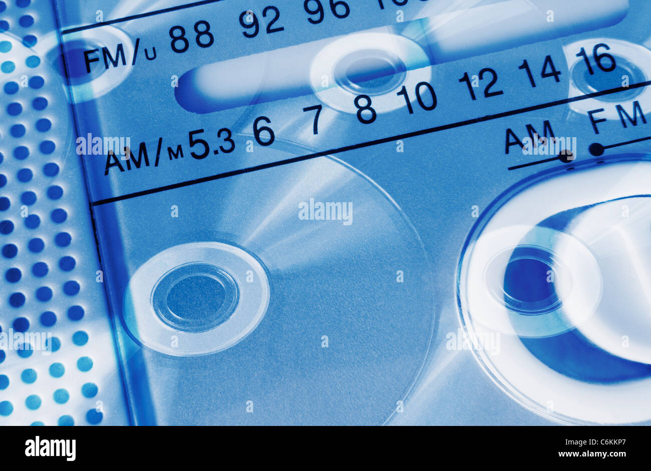 Concept de la musique image de CD et radio. Banque D'Images