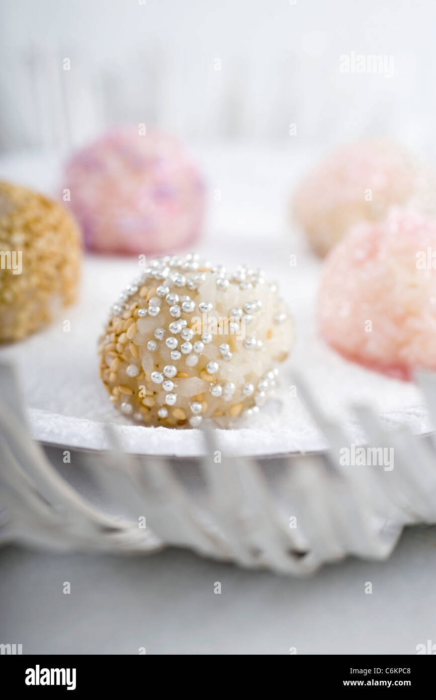 Boules de riz gluant Banque D'Images