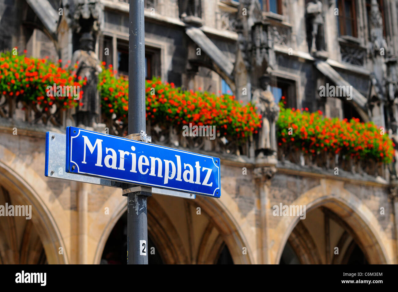 La Place Marienplatz, Munich, Allemagne Banque D'Images