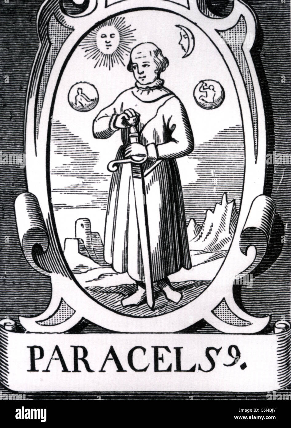 Paracelse (1493-1541) médecin et alchimiste Suisse, botaniste Banque D'Images