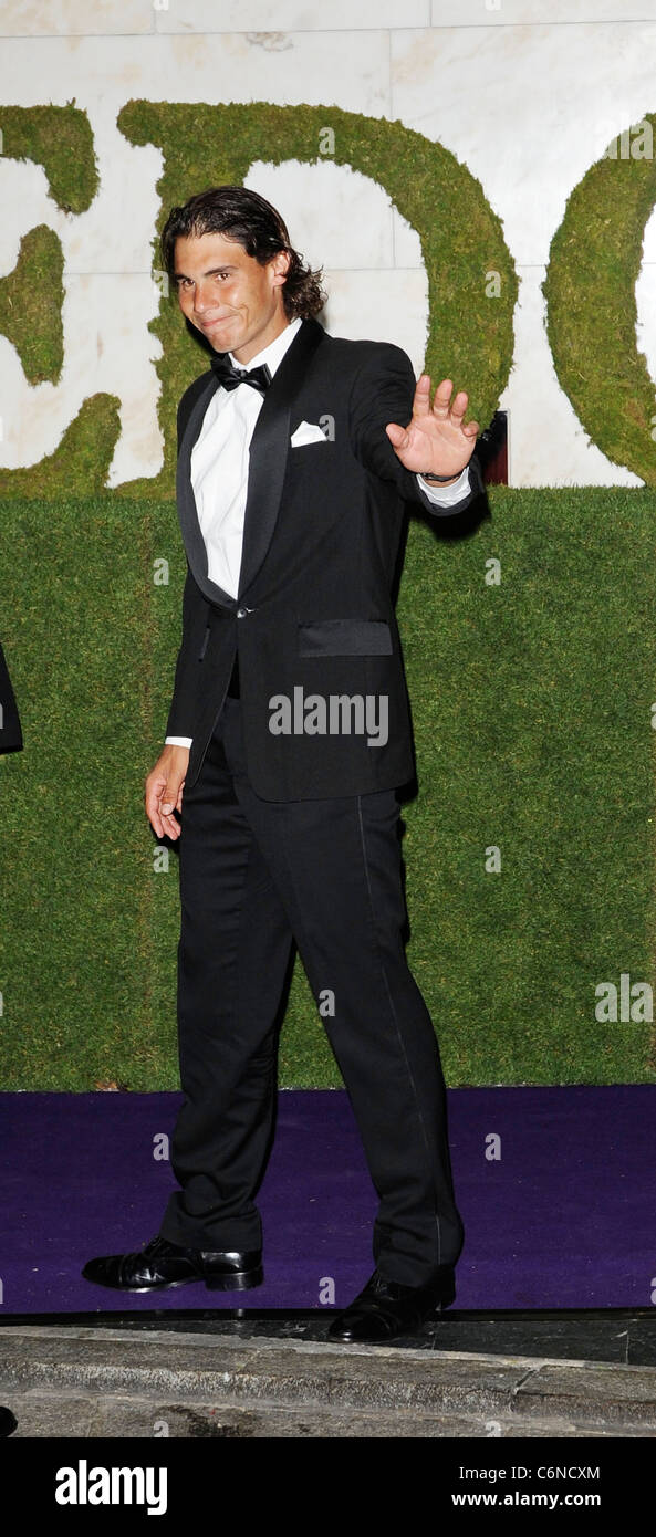 2010 Le champion de Wimbledon Rafael Nadal Wimbledon 2010 Participation à la soirée de gala à l'Hôtel Intercontinental de Londres Banque D'Images