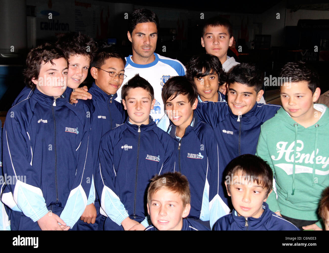 Tim Cahill Everton FC conférence de presse à l'ANZ Stadium. L'équipe sont en ville pour jouer sur Sydney FC Samedi (10JUILLET10) Banque D'Images