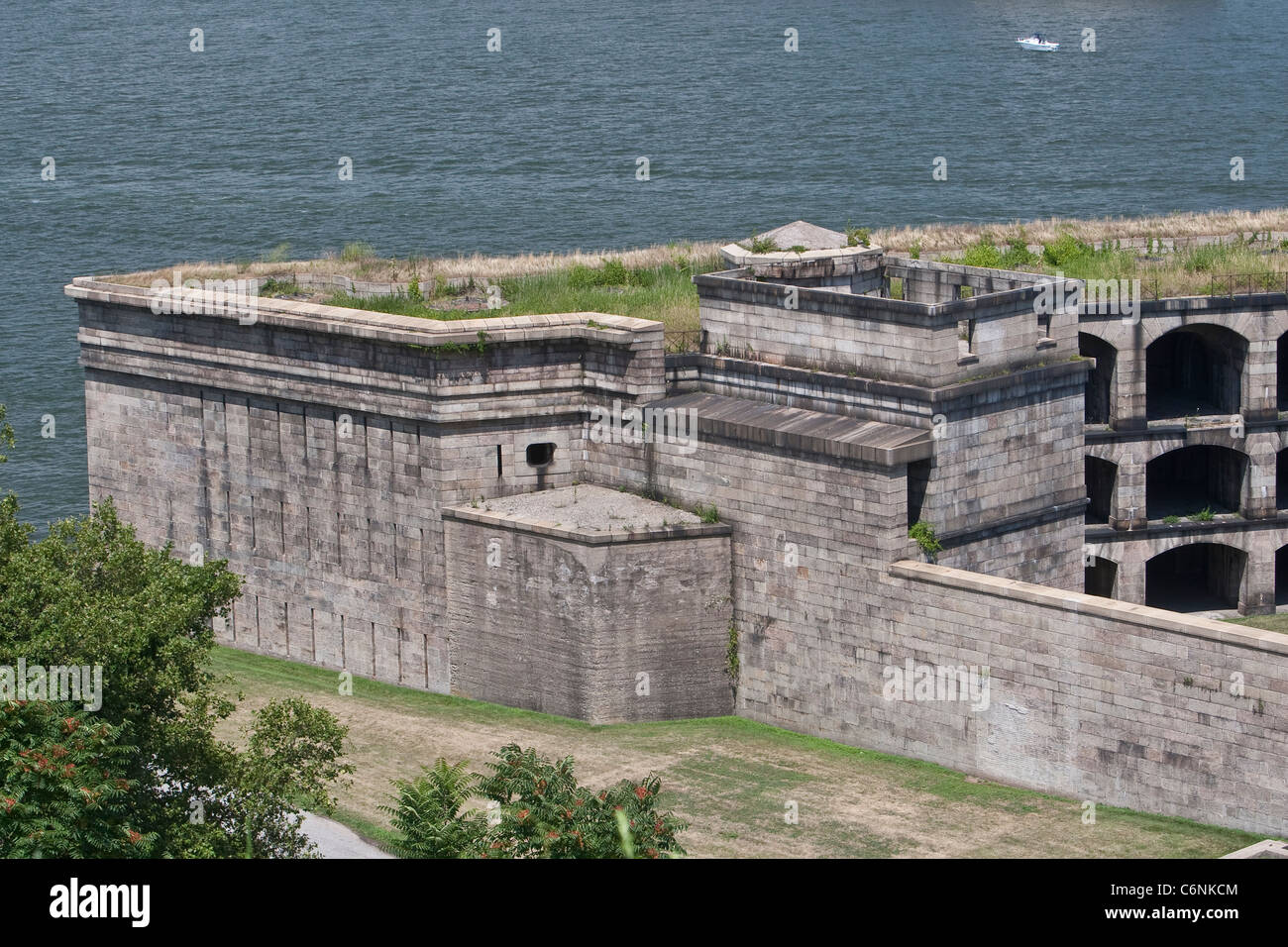 Fort Wadsworth est photographié à Staten Island, New York, le dimanche 31 juillet 2011. Banque D'Images