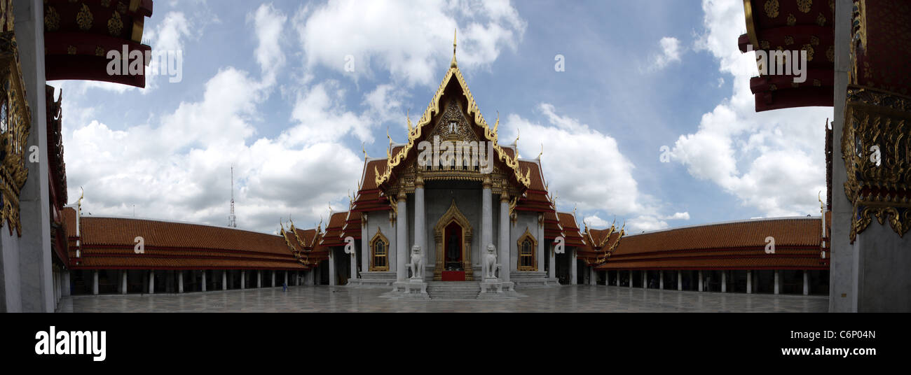 Wat Benchamabophit , le temple de marbre , Bangkok Banque D'Images