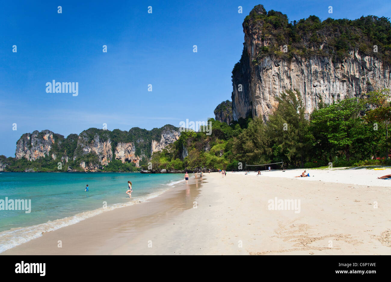 Railay Beach, Krabi, Thaïlande Banque D'Images