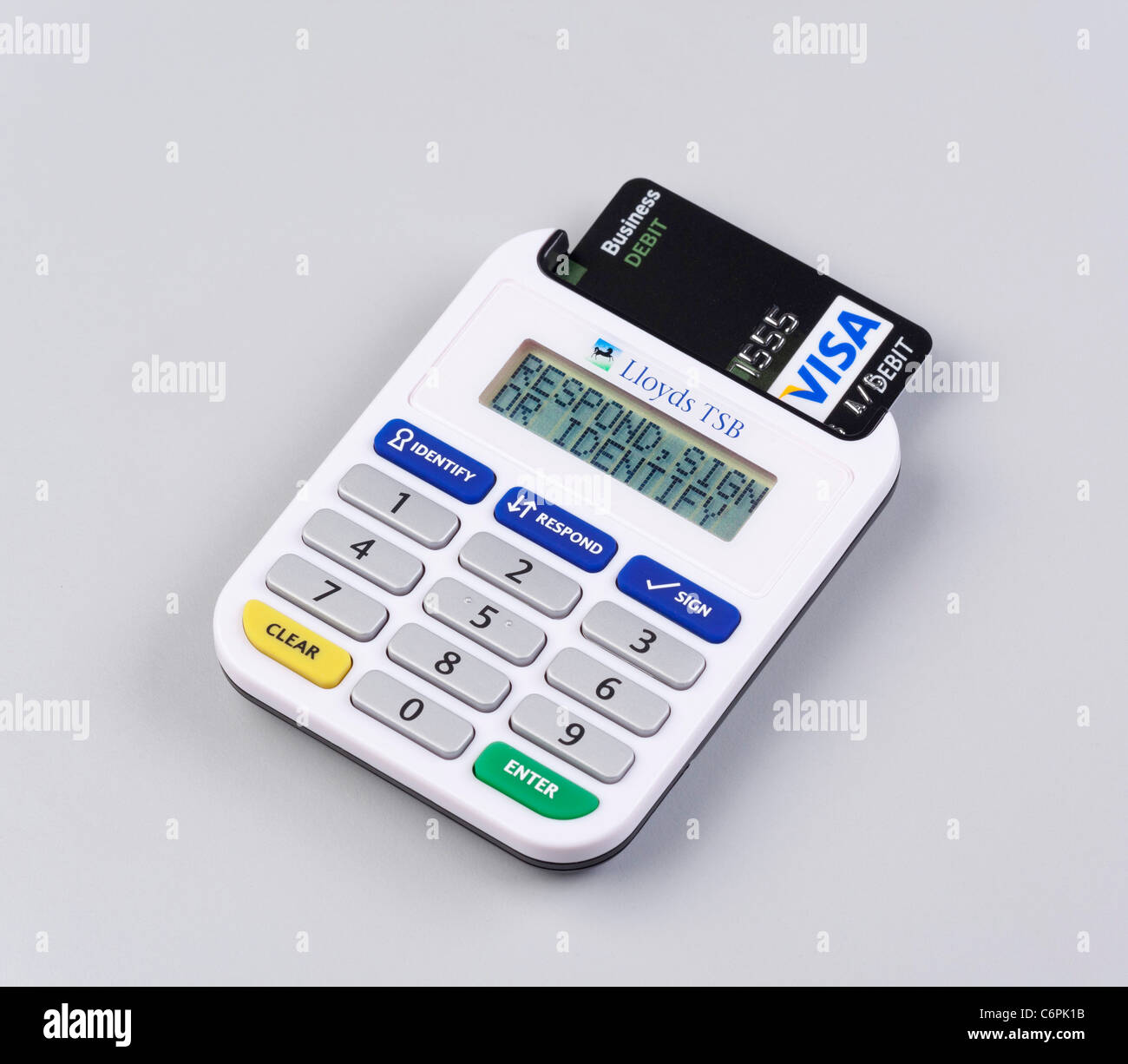 Mot de passe sécurisé générateur de code pour les services bancaires par Internet en ligne pour les comptes d'entreprise de la Lloyds TSB Banque D'Images