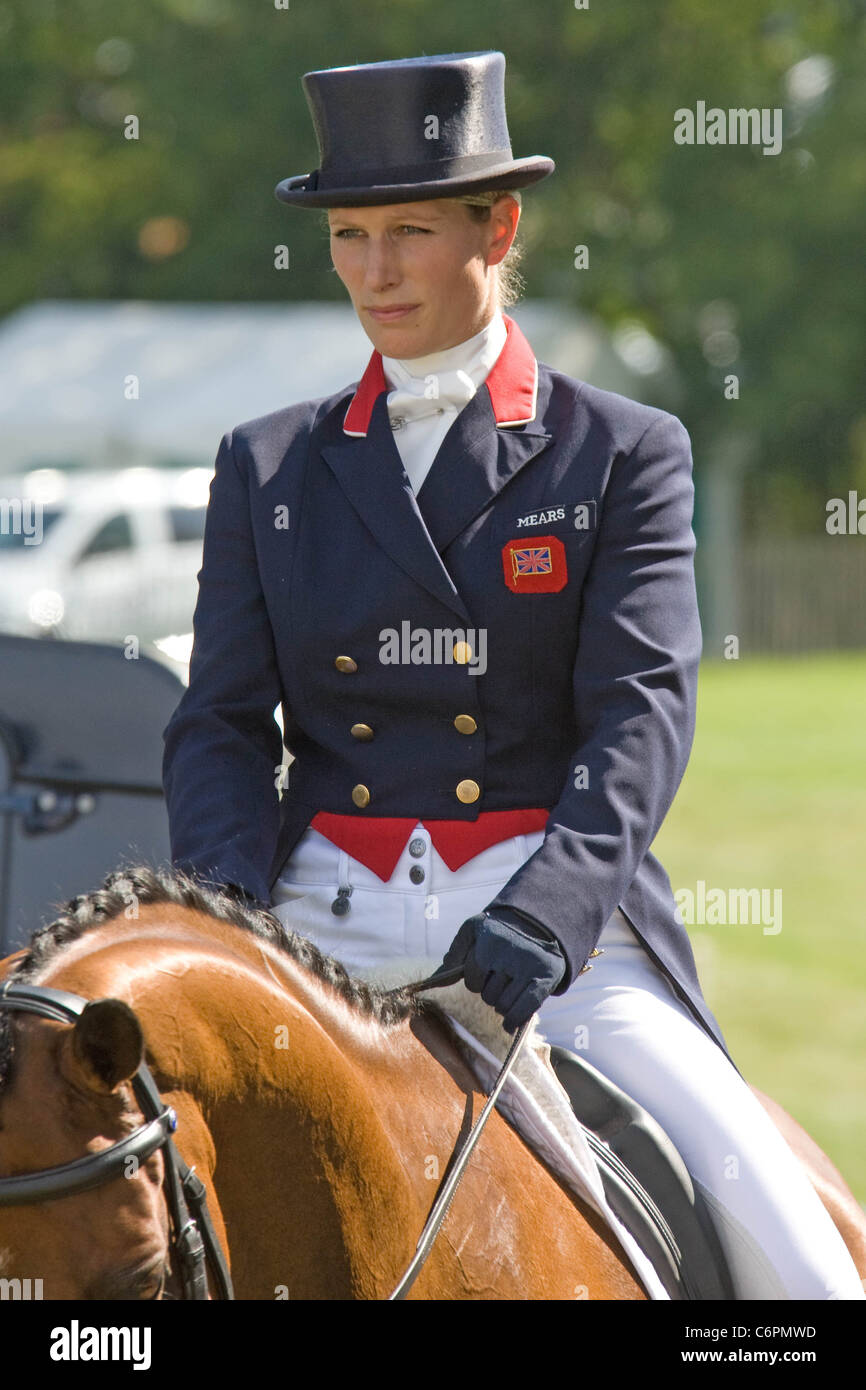 Zara Phillips au 2011 Land Rover Burghley Horse Trials,Stamford,Lincolnshire. Banque D'Images