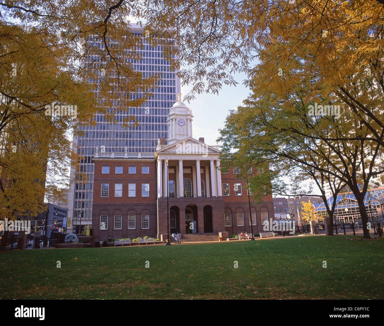 Old State House à l'automne, Hartford, Connecticut, United States of America Banque D'Images