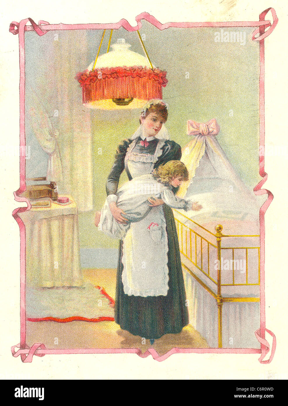 Illustration de la brochure publicitaire pour le savon Ivy vers 1895 Banque D'Images