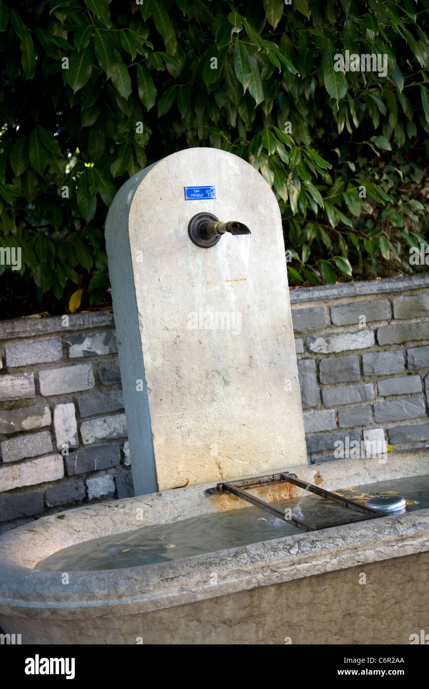 Fontaine Deau Potable à Genève Banque Dimages Photo Stock