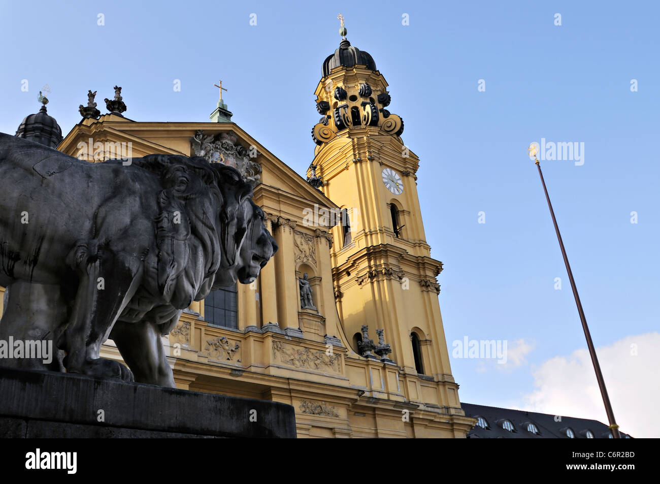 Église Saint Kajetan (Theatinerkirche), Munich, Bavière, Allemagne Banque D'Images