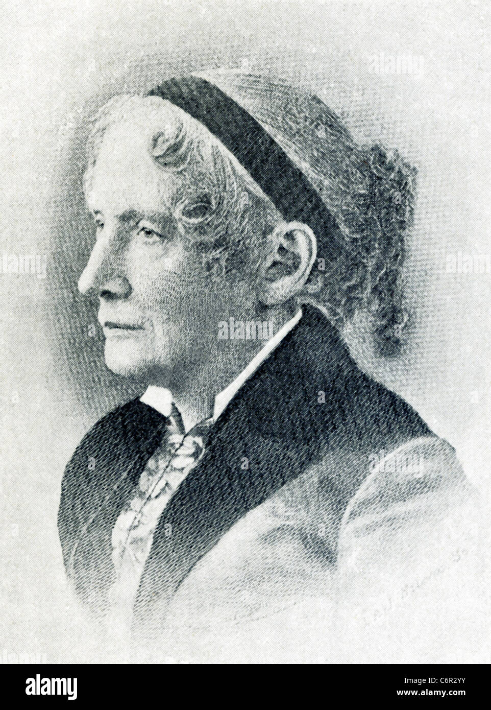 L'écrivain américain et abolitionniste Harriet Beecher Stowe a écrit le roman 'Uncle Tom's Cabin", publié pour la première fois en 1852. Banque D'Images