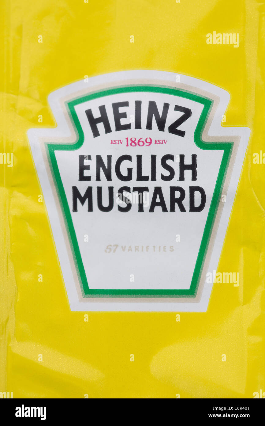 Partie de Heinz moutarde anglaise. Banque D'Images
