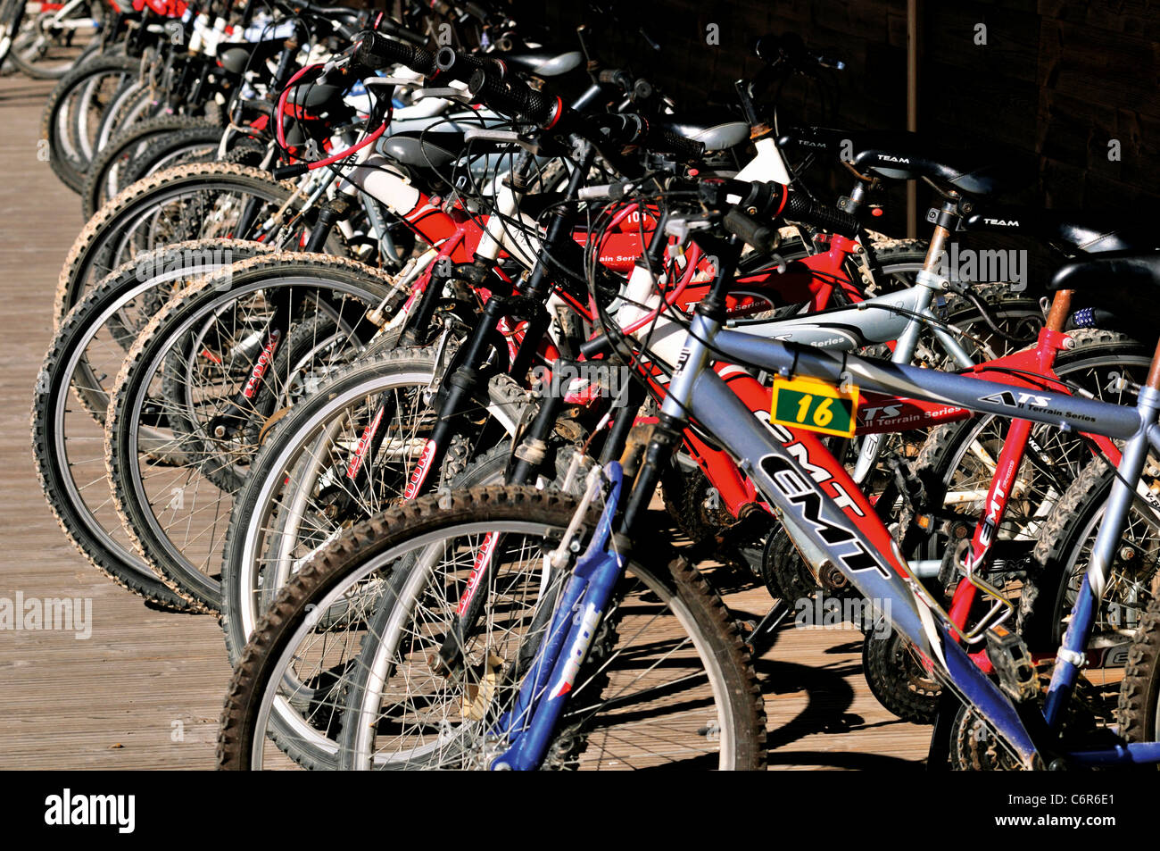 Le Portugal, l'Alentejo : Vélos à louer à l'Eco Camping Resort et à 1h20 de Odemira Banque D'Images