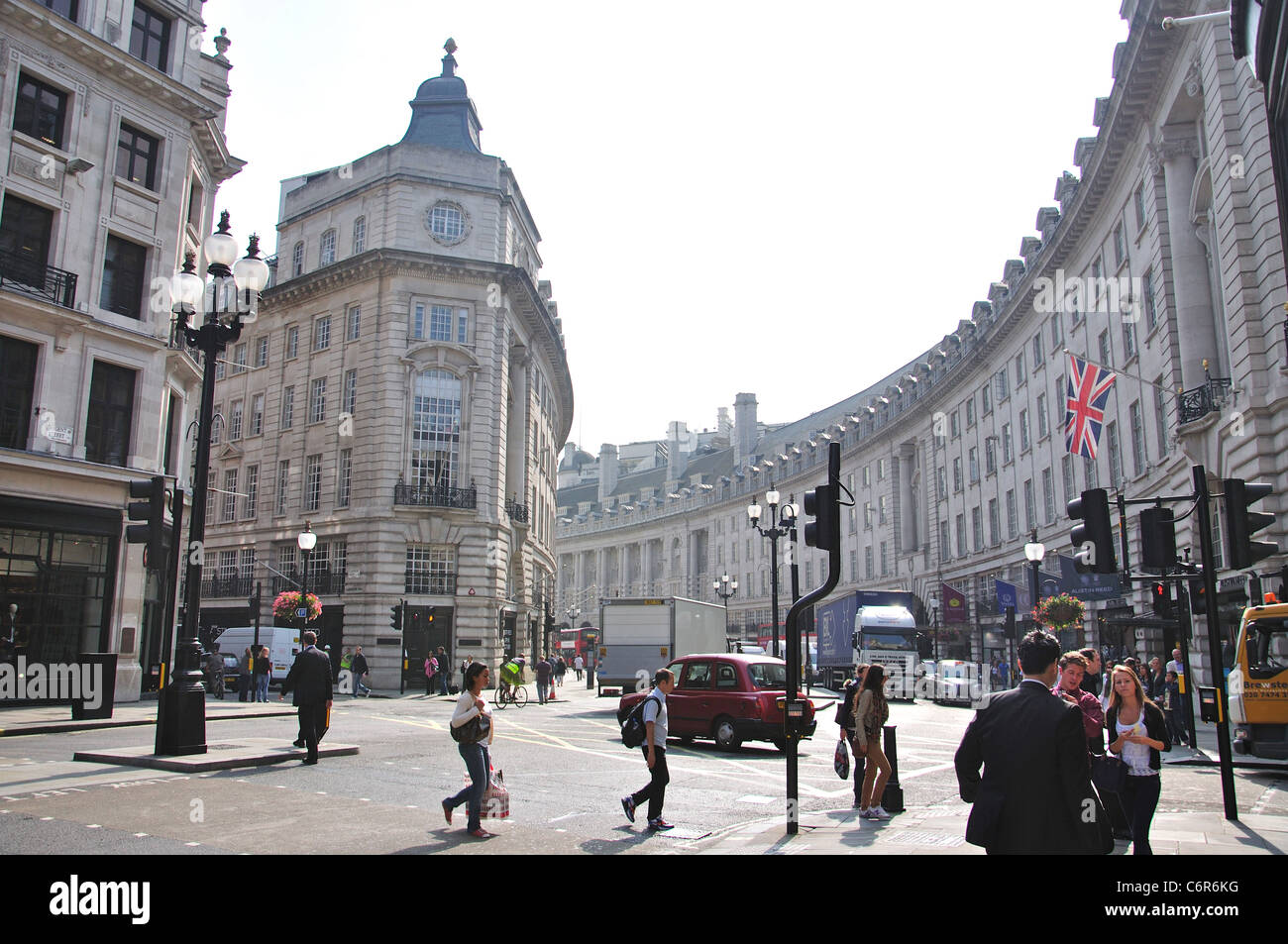 Regent Street, West End, City of Westminster, London, Greater London, Angleterre, Royaume-Uni Banque D'Images