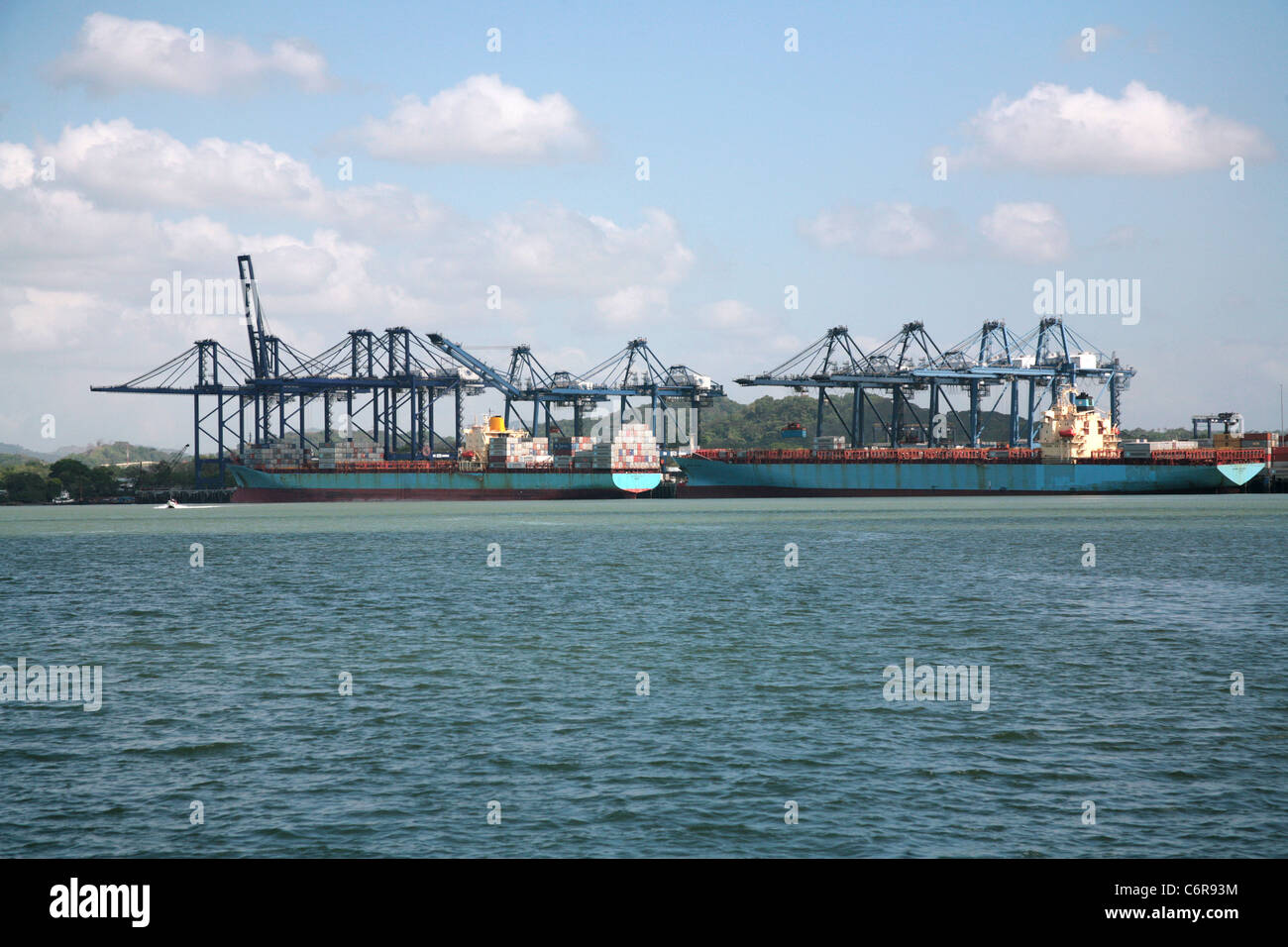 Les Ports de Panama Société à Balboa, sur l'entrée pacifique du Canal de Panama. Banque D'Images