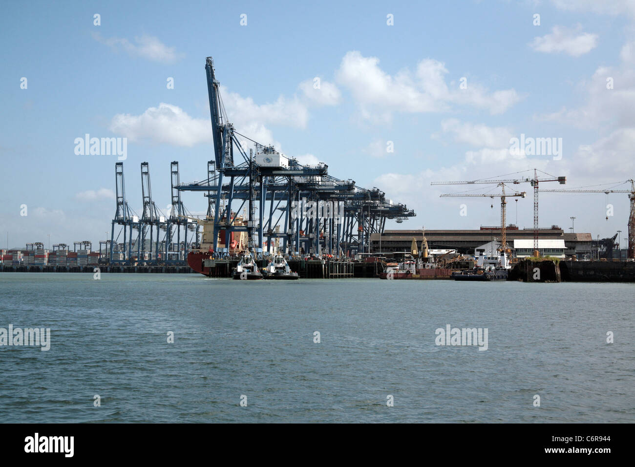 Les Ports de Panama Société à Balboa, sur l'entrée pacifique du Canal de Panama. Banque D'Images